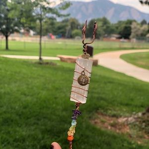 Selenite Chakra Smoke Holder